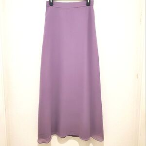 BELSOIE | 100% Silk Long Maxi Skirt Purple Size US 10